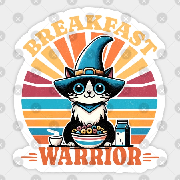 Breakfast Warrior Sticker by BeanStiks